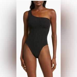 HUNZA G Nancy sparkle-embellished swimsuit, OS, $255